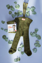Afbeelding in Gallery-weergave laden, Silly Silas, granny maillot met voetjes - rib olive
