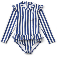 Afbeelding in Gallery-weergave laden, Liewood, swim jumpsuit Sille - surf blue cream stripe