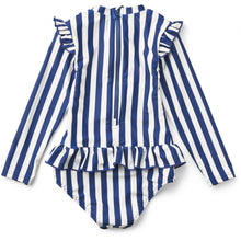 Afbeelding in Gallery-weergave laden, Liewood, swim jumpsuit Sille - surf blue cream stripe