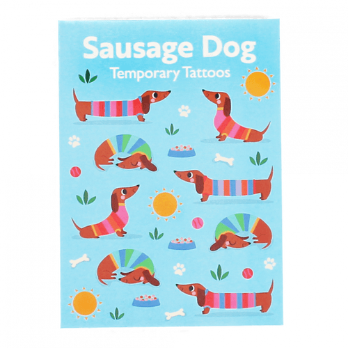 Rex, set tattoos - sausage dog