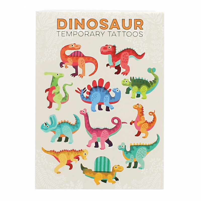 Rex, set tattoos - funky dinosaur
