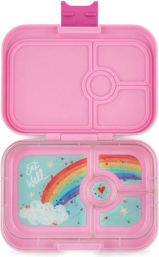 Yumbox, lunchbox panino 4 vakken - pink rainbow