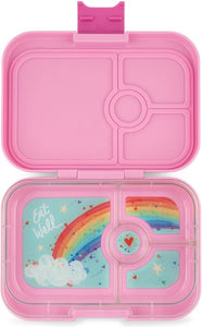 Yumbox, lunchbox panino 4 vakken - pink rainbow