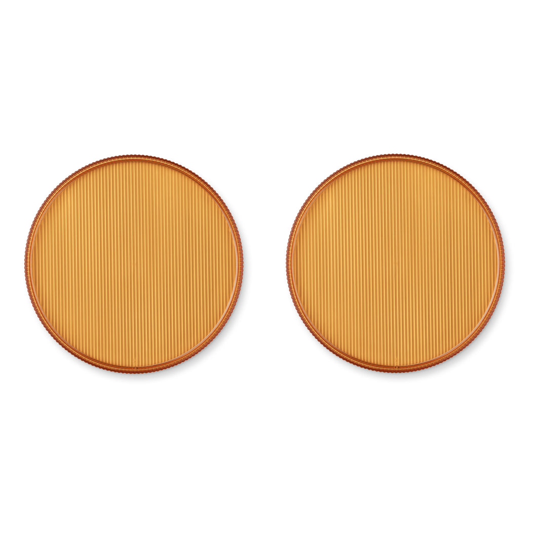 Liewood, set van 2 borden Johs - yellow mellow * SALE