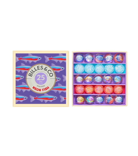 Billes & Co, knikkers mini box - neon fish
