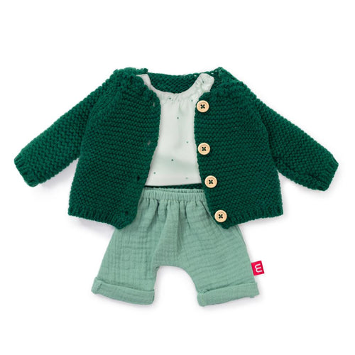 Miniland, poppenkleertjes - green set