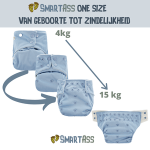 SmartAss diapers, startpakket - rocky rockette