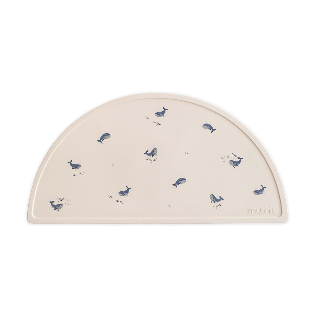 Mushie, placemat - whales