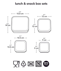 ALLC, lunchbox & snack set - vehicles