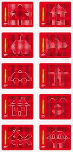 Apli, magneetbord met pen - medium