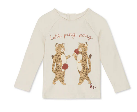 Konges Sløjd, Aster UV swim shirt - ping pong / SUMMERSALE