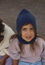 Afbeelding in Gallery-weergave laden, Hvid, balaclava muts - blue