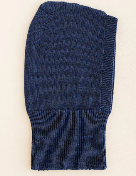Hvid, balaclava muts - blue