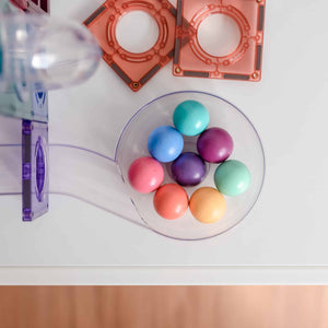 Connetix, pastel ball run pack - 106 stuks