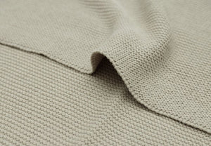 Jollein, dekentje - basic knit olive green