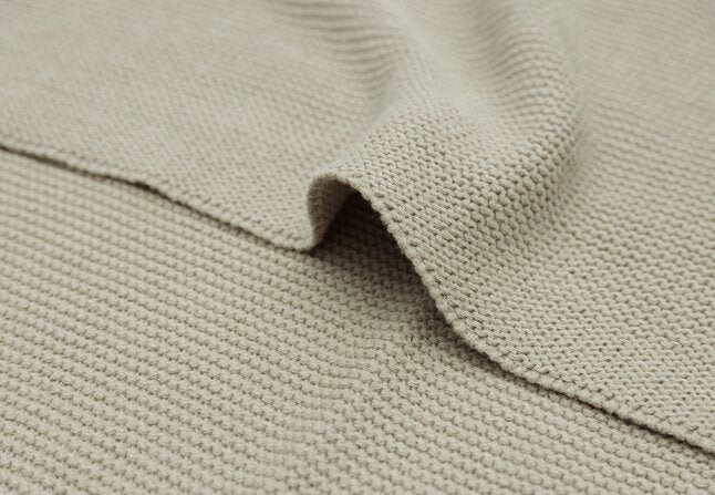 Jollein, dekentje - basic knit olive green