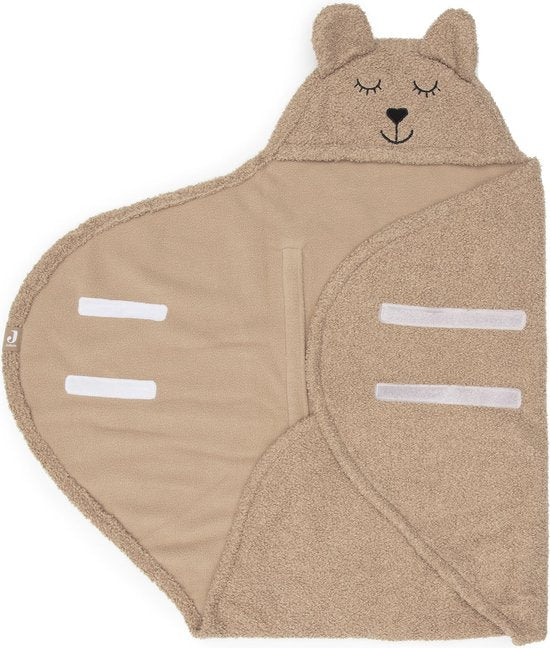 Jollein, wikkeldeken bear bouclé - biscuit