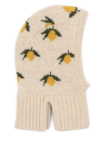Konges Sløjd, balaclava muts belou - lemon knit