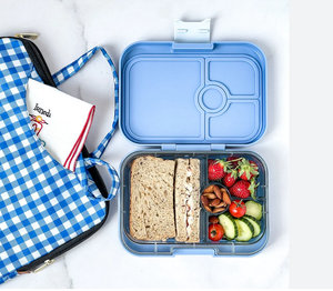 Yumbox, snack 3 vakken - misty aqua rainbow