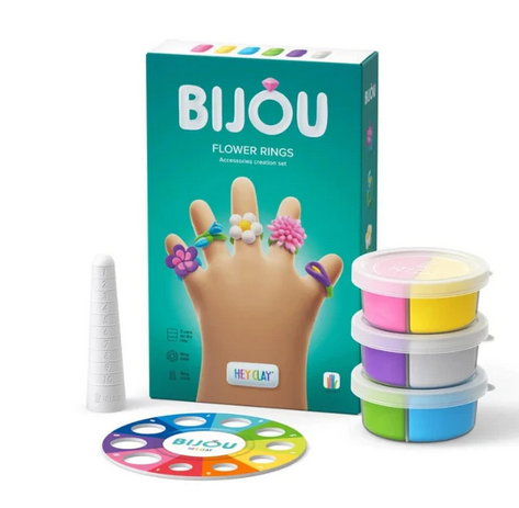 Hey Clay, boetseerklei - bijoux flower rings