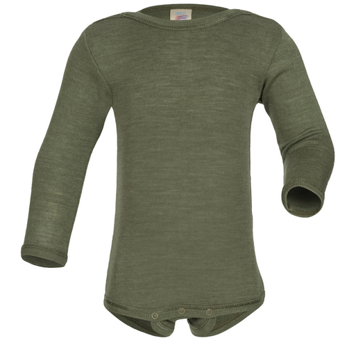 Engel Natur, body van wol & zijde mix - olive