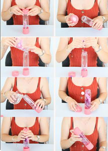 DIY, sensory bottle - fairy garden