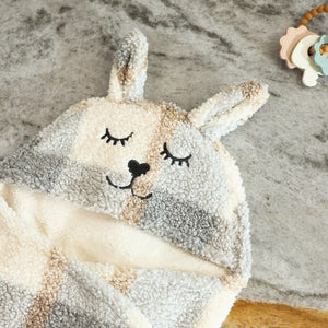 Jollein, wikkeldeken bunny - check