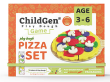 Afbeelding in Gallery-weergave laden, Childgen, natuurlijke speel klei - pizza set