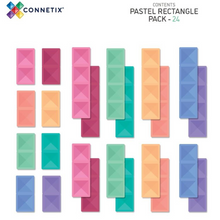 Afbeelding in Gallery-weergave laden, Connetix, pastel rectangles pack - 24 stuks