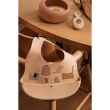 Afbeelding in Gallery-weergave laden, Liewood, Tilda silicone slabbetjes (2) - cats &amp; dogs sandy