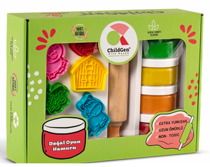 Childgen, natuurlijke speel klei - farm set