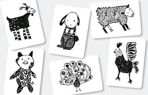 Wee Gallery, flash cards - farm