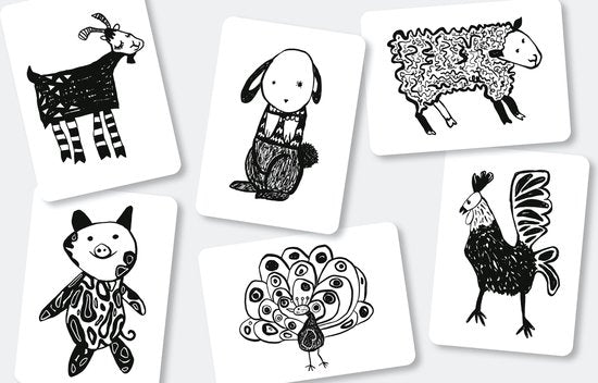 Wee Gallery, flash cards - farm