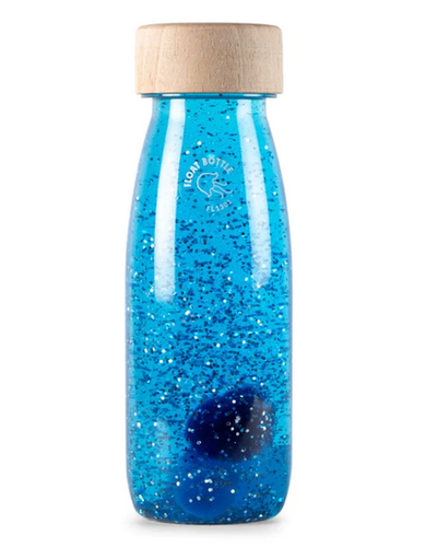 Petit Boum, sensory float bottle - blue