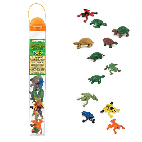Safari, Toob set speelfiguurtjes - Frogs & Turtles