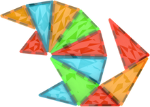 Afbeelding in Gallery-weergave laden, GeoMag, magnetic tiles gems - 44 stuks