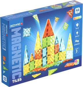 GeoMag, magnetic tiles gems - 44 stuks