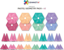 Afbeelding in Gallery-weergave laden, Connetix, pastel geometry pack - 40 stuks