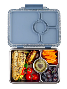 Yumbox, lunchbox RVS - Paris blue glitter