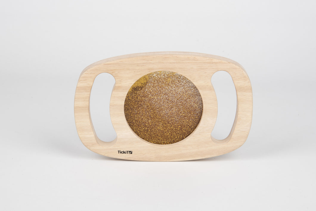 TickiT, easy hold glitter panel - gold