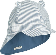 Afbeelding in Gallery-weergave laden, Liewood, Gorm zonnehoedje - reversible blue wave stripe
