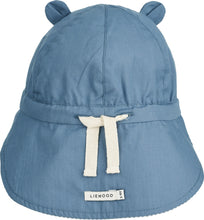Afbeelding in Gallery-weergave laden, Liewood, Gorm zonnehoedje - reversible blue wave stripe