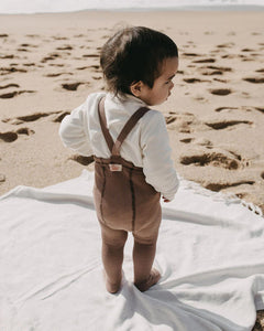 Silly Silas, maillot met voetjes - granola