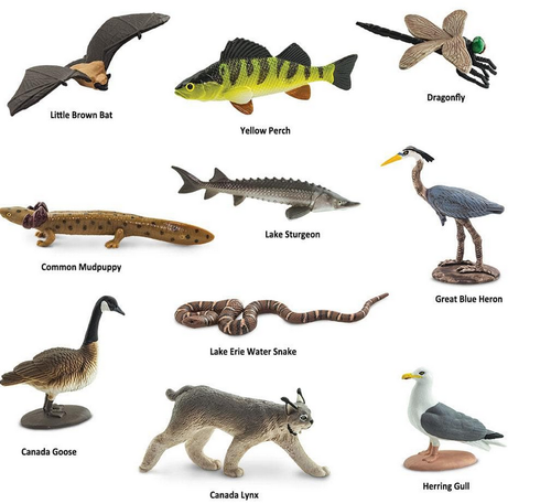 Safari, Toob set speelfiguurtjes - great lakes