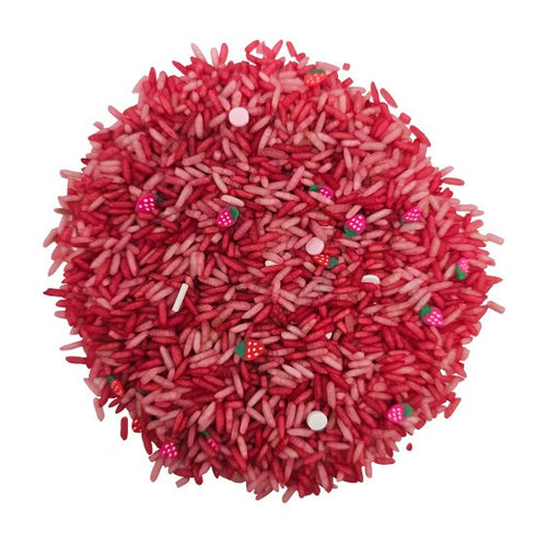 Grennn, speelrijst - strawberry mix