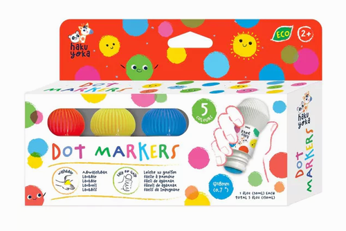Haku Yoka, dot markers - 5 kleuren