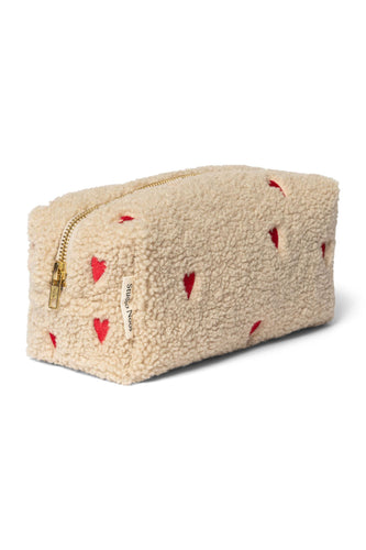 Studio Noos, chunky pouch - hearts cream