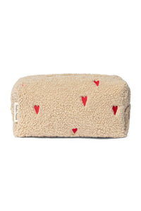 Studio Noos, chunky pouch - hearts cream