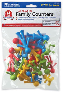 Learning Resources, all about me - 24 family counters