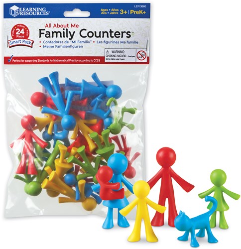 Learning Resources, all about me - 24 family counters